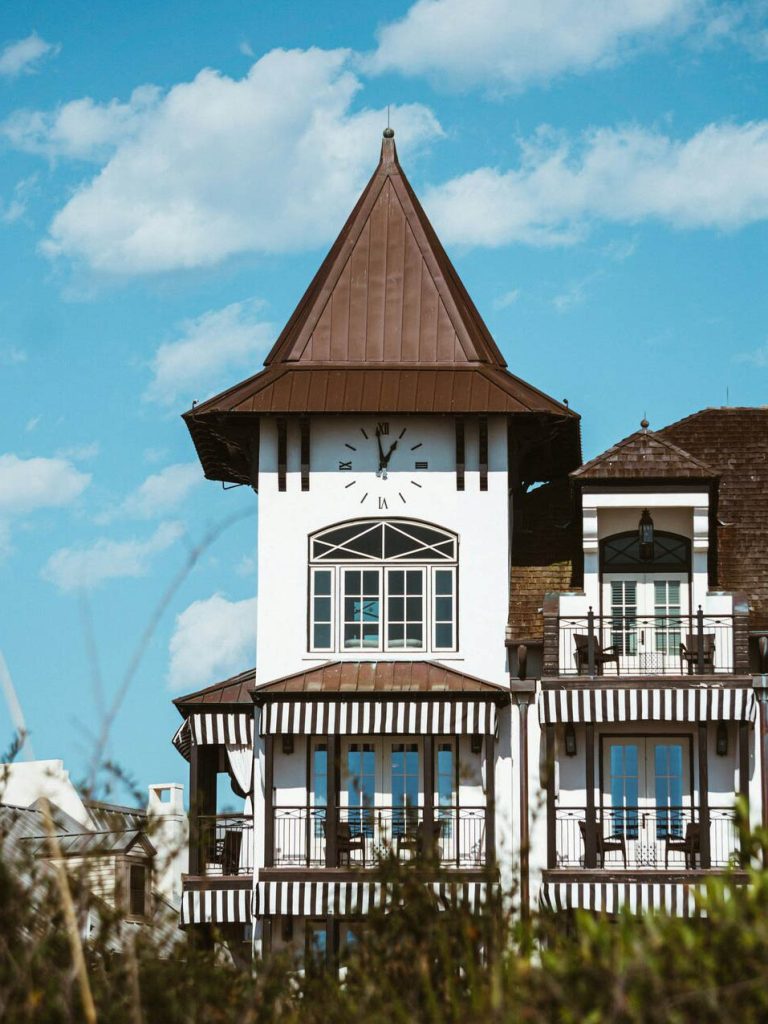 The iconic Pearl Hotel in Rosemary Beach located on 30A.