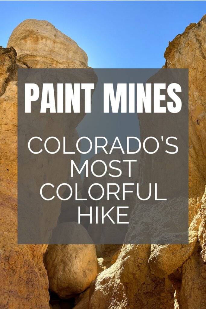 Pinterest pin for the Paint Mines.