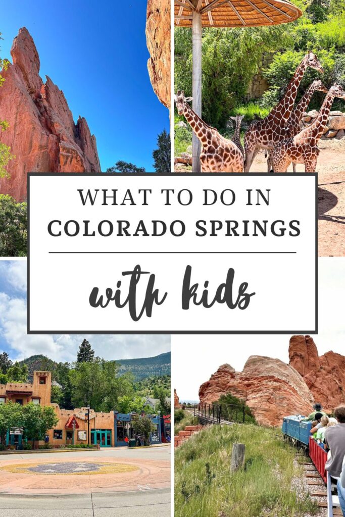 Pinterest pin for what to do in Colorado Springs with kids.