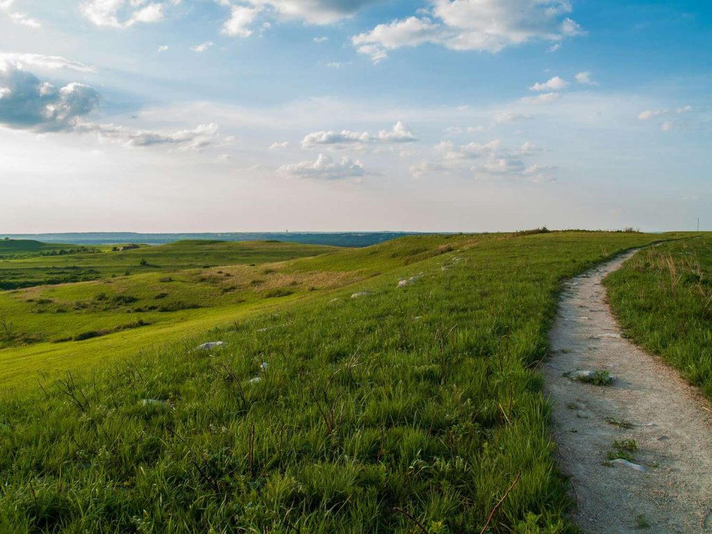 A beautiful view of the Flint Hills located outside of Manhattan.