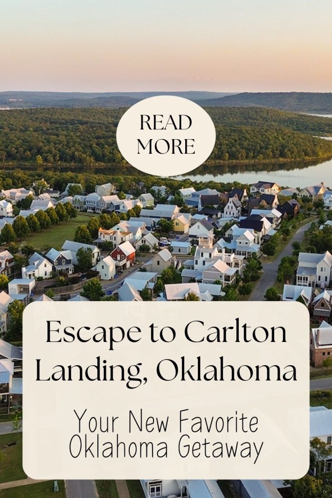 Pinterest pin for a Carltong Landing getaway.