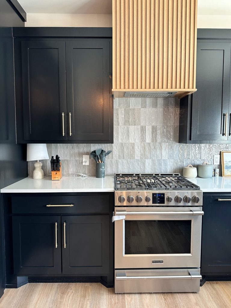 The luxury kitchen in a Carlton Landing vacation rental where we spent a few days.