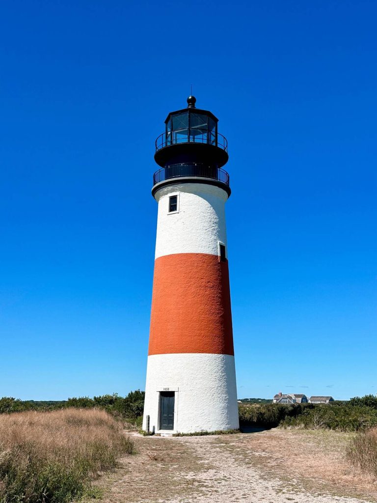 The Sankaty Lighthouse located in Siasconset on Nantucket.