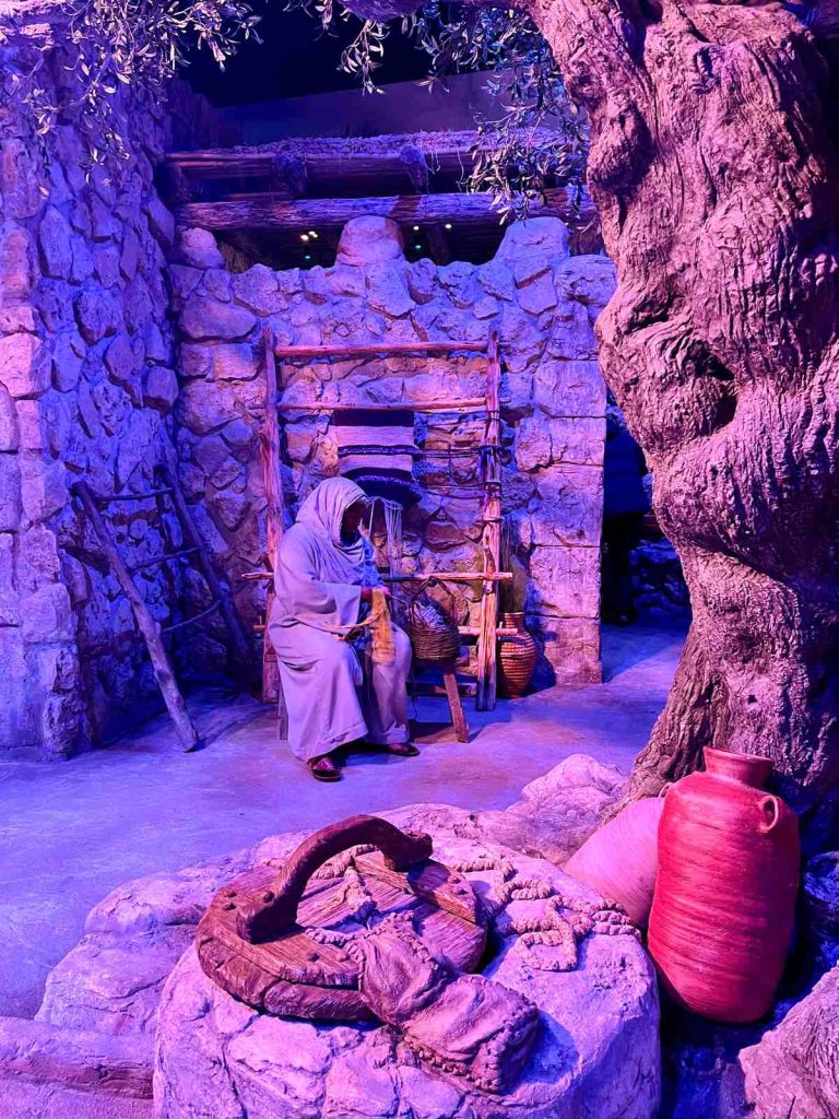 Biblical scene inside the Museum of the Bible.
