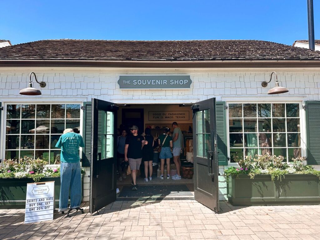One of the many shops located throughout the grounds, called "The Souvenir Shop".