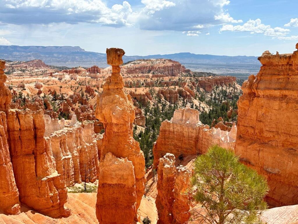 A view of Thor's Hammer in Bryce Canyon just below Sunset Point.