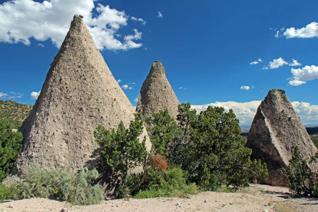 The Kasha-Katuwe Tent Rocks, located just about 45 minutes from Santa Fe.